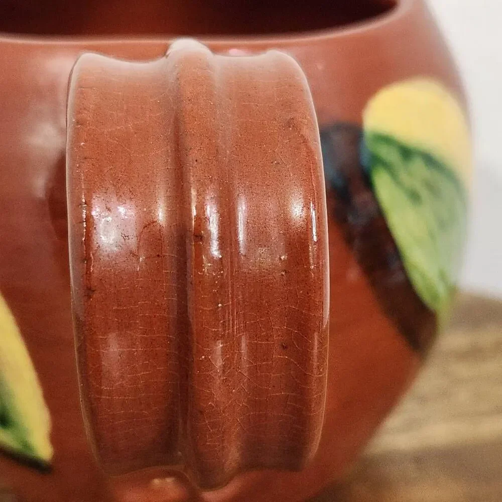 Dorothy Long Redware Vintage Pottery Creamer Redware Pottery 1987 Redware